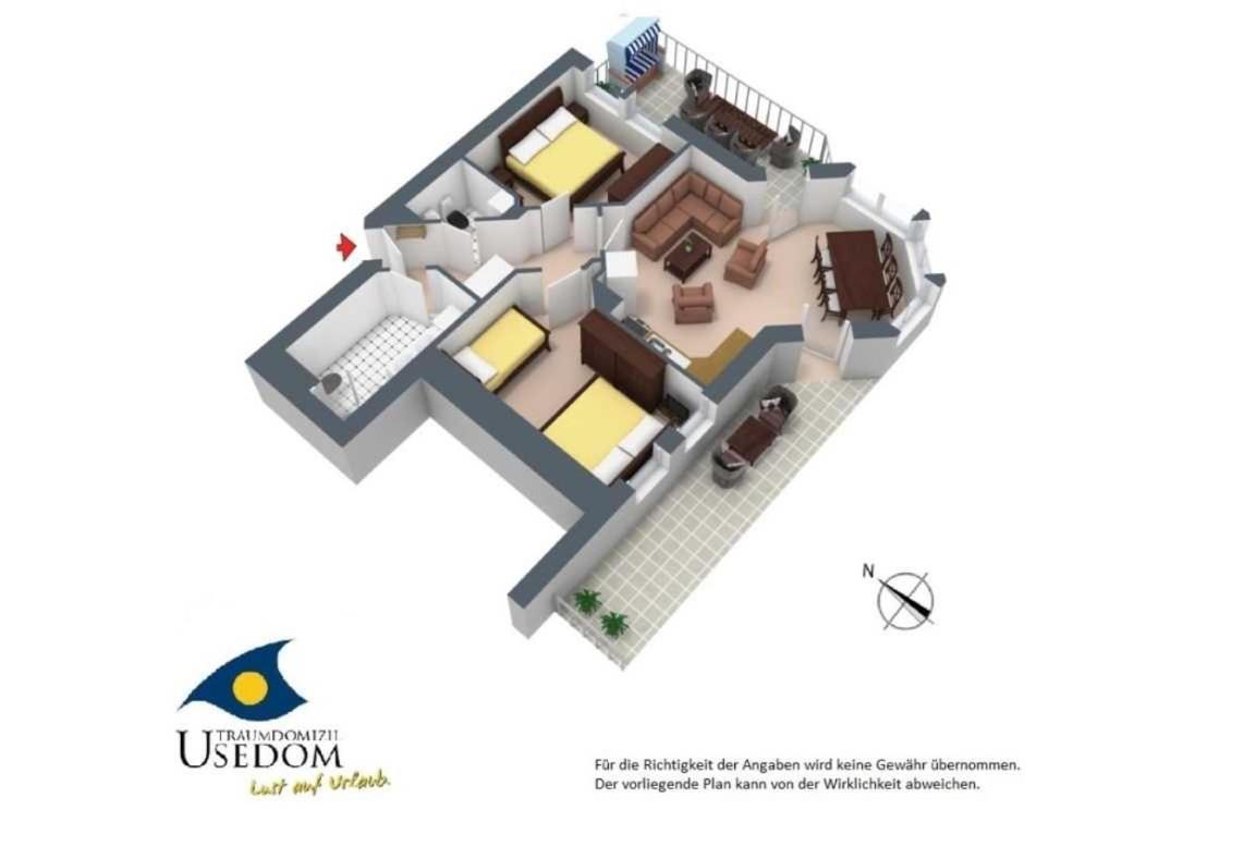 Duenen-Residenz B 05 Apartment Heringsdorf  Bagian luar foto
